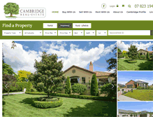 Tablet Screenshot of cambridgerealestate.co.nz